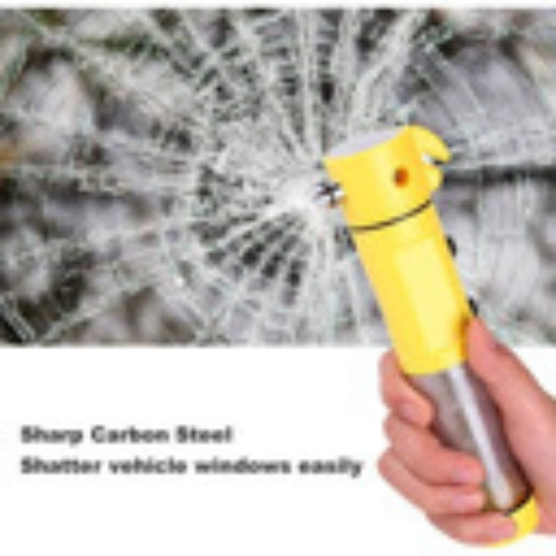 Multi-Functional Emergency Car Safety Hammer & Flashlight