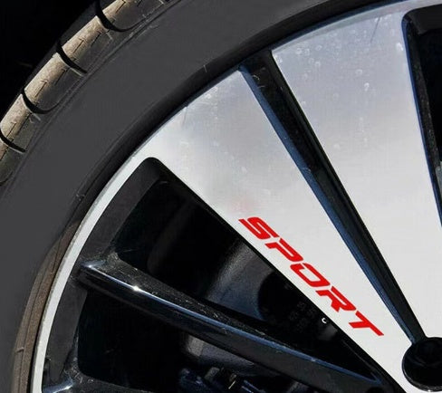 Car SPORT Rim Stripe Decal (4pcset)
