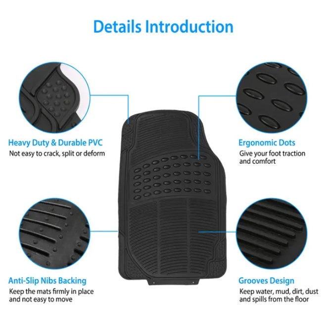 PVC Rubber Heavy-Duty Car Floor Mat