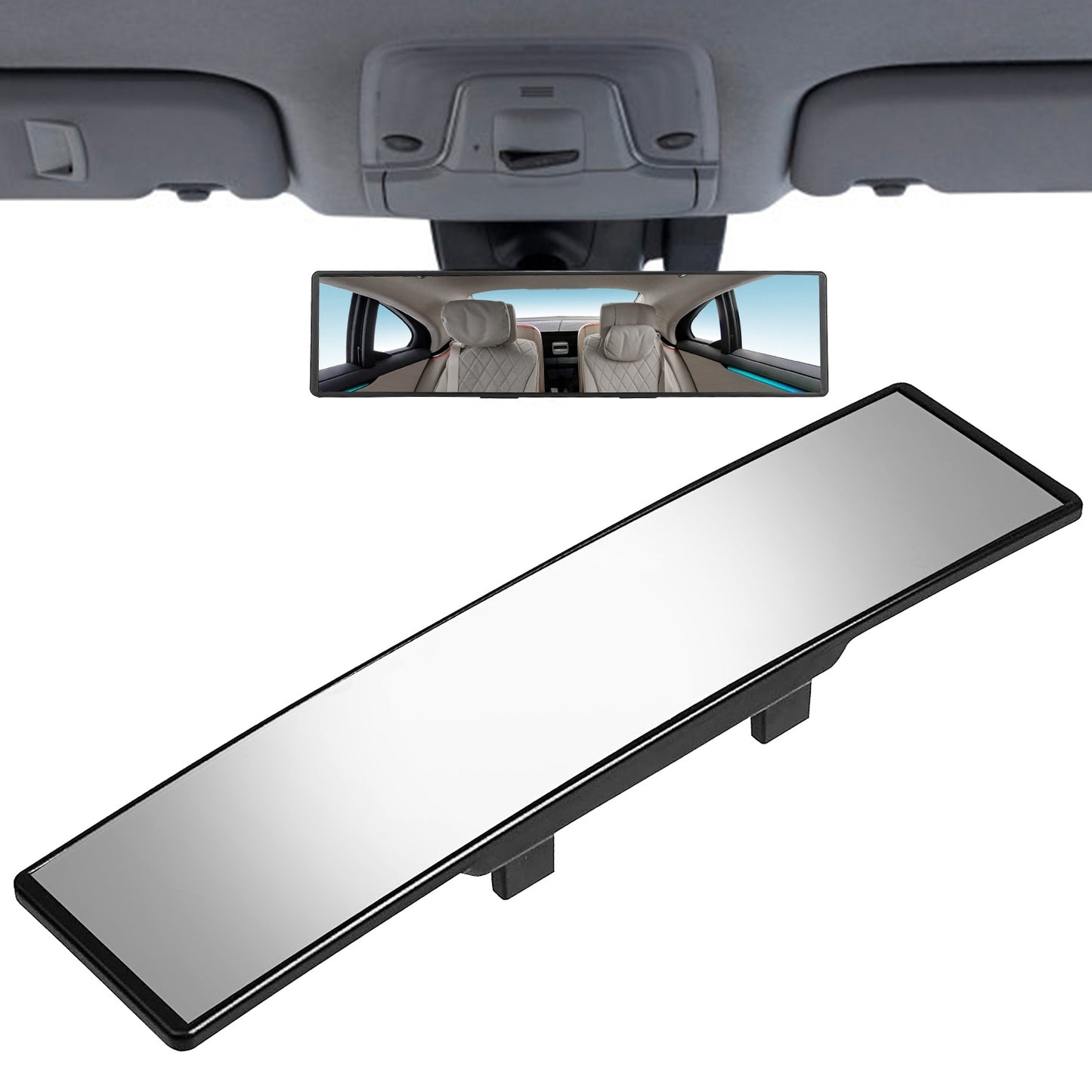 11.4" Panoramic Clip-On Rearview Mirror