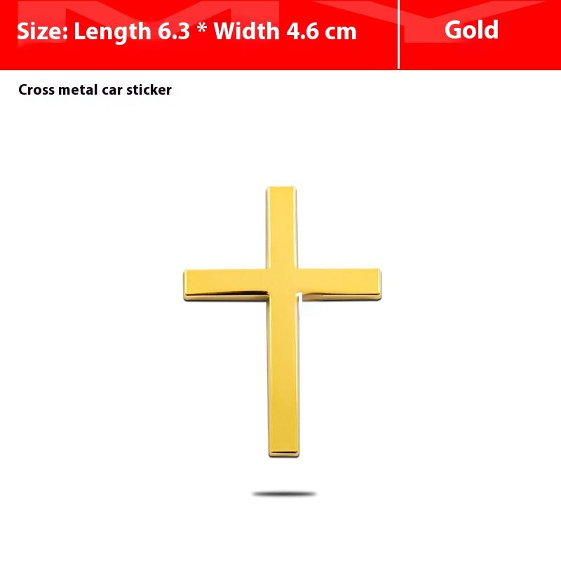 3D Metal Cross Car Emblem