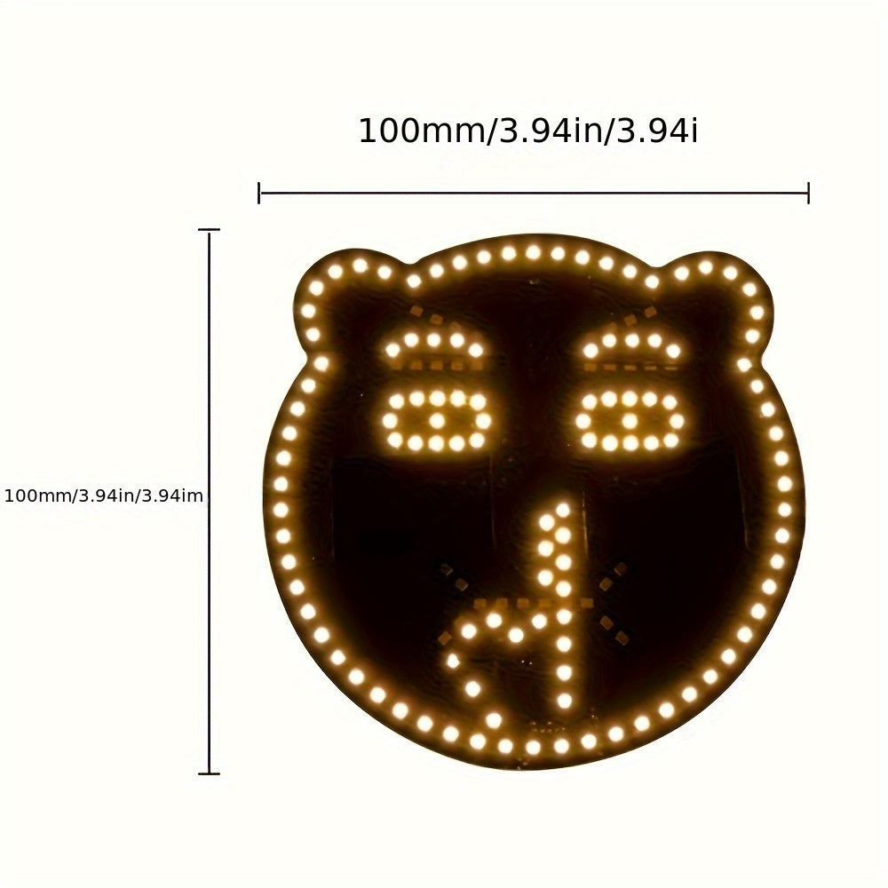 Bear Expression LED Car Light