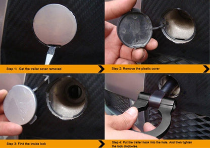 Universal Front Bumper Tow Hook European Style