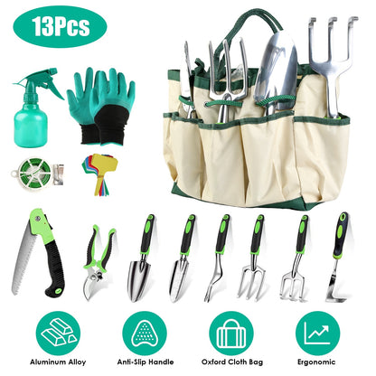 Complete Aluminum Alloy Gardening Kit With Storage Bag