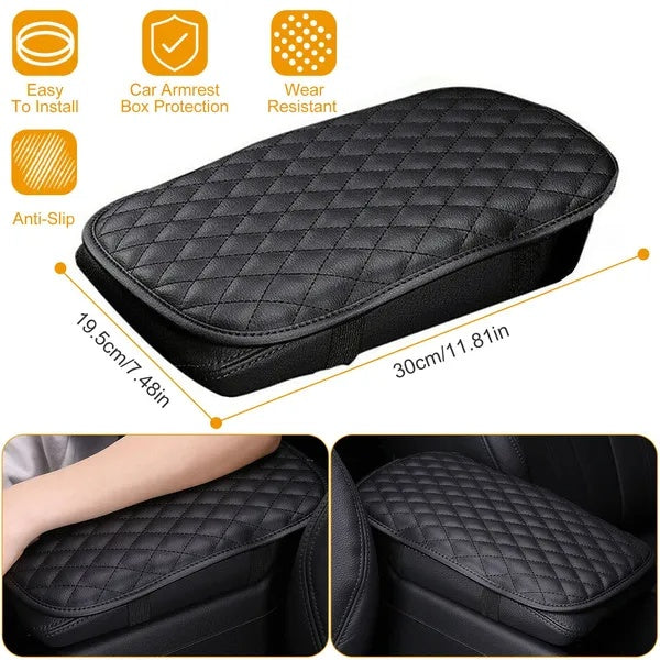 PU Leather Car Armrest Pad Cover