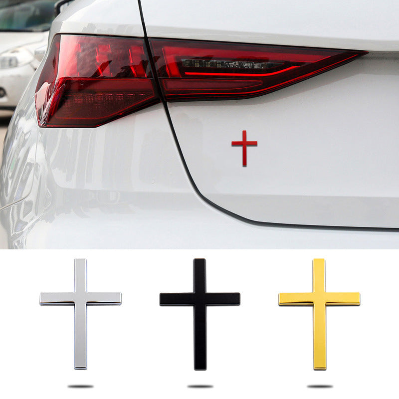 3D Metal Cross Car Emblem