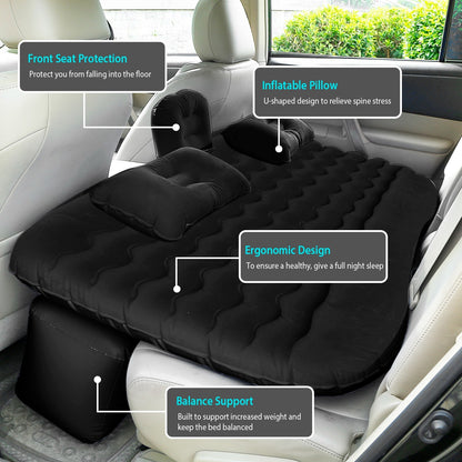 Premium TravelGuard Inflatable Car Air Mattress Set