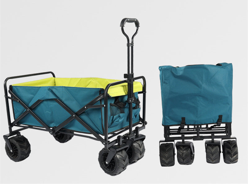 Folding Outdoor Utility Wagon Portable Camping (100kg Load)