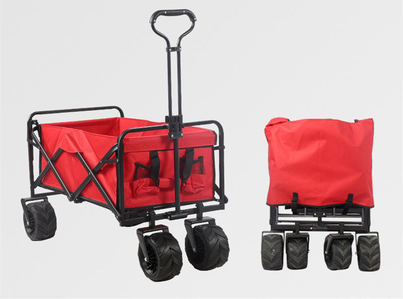 Folding Outdoor Utility Wagon Portable Camping (100kg Load)