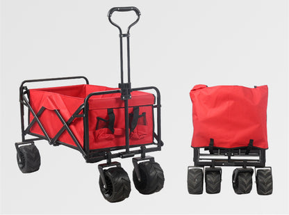 Folding Outdoor Utility Wagon Portable Camping (100kg Load)
