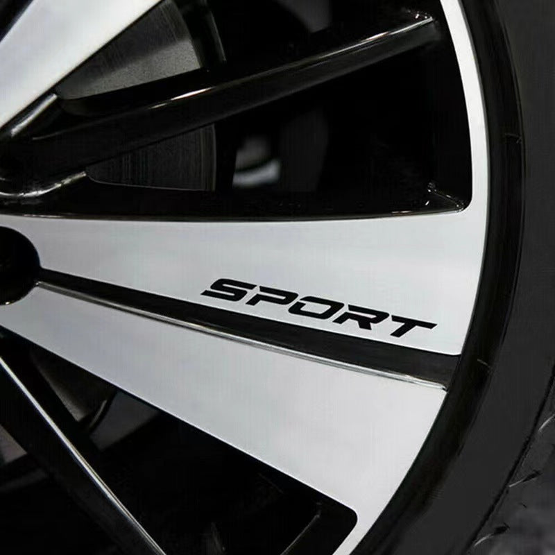 Car SPORT Rim Stripe Decal (4pcset)
