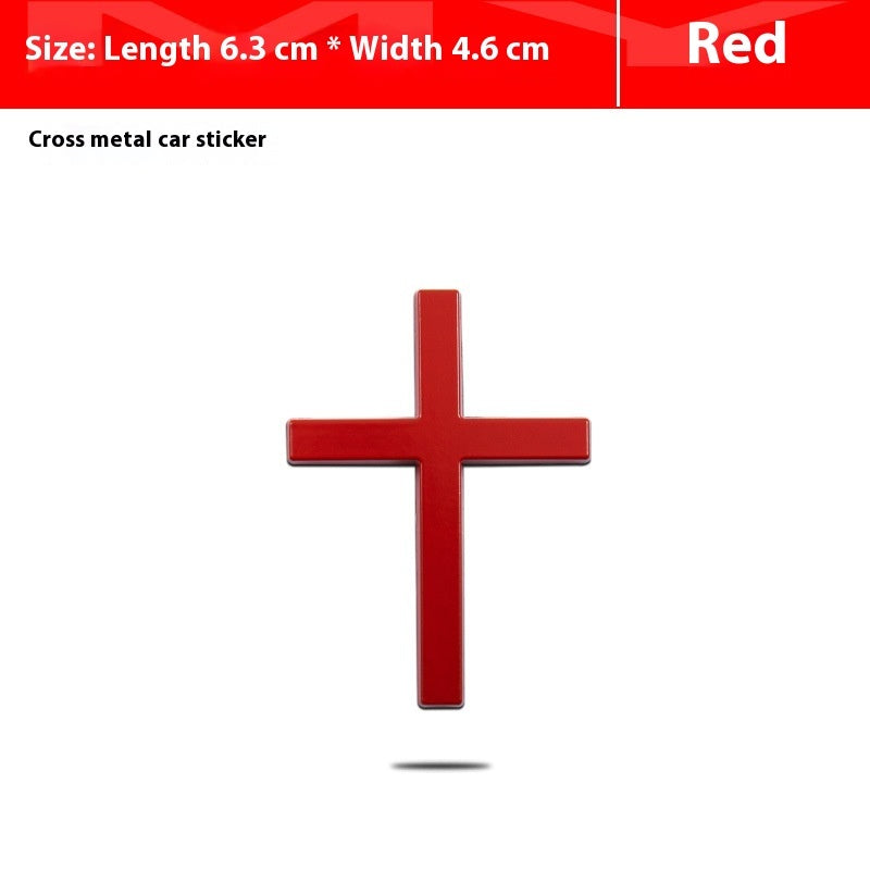 3D Metal Cross Car Emblem