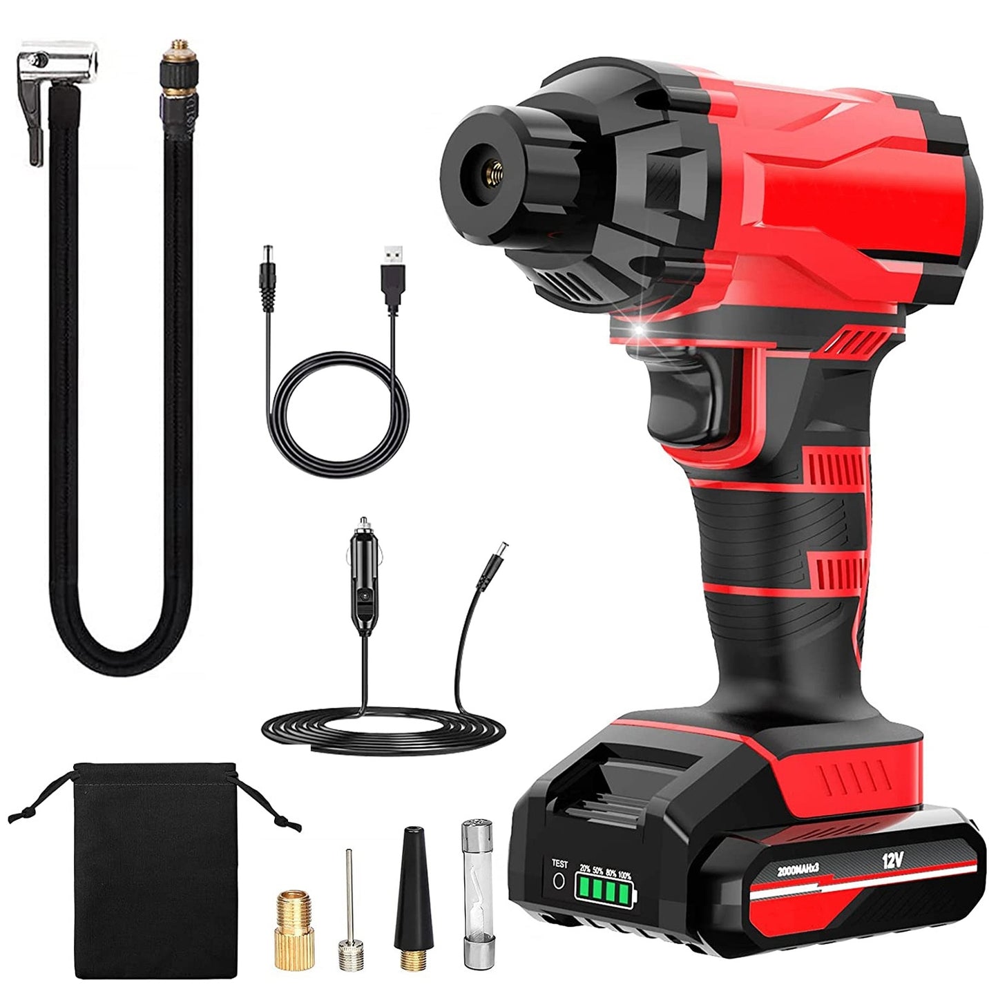 TurboAir Max 150PSI Cordless rechargable Tire Inflator