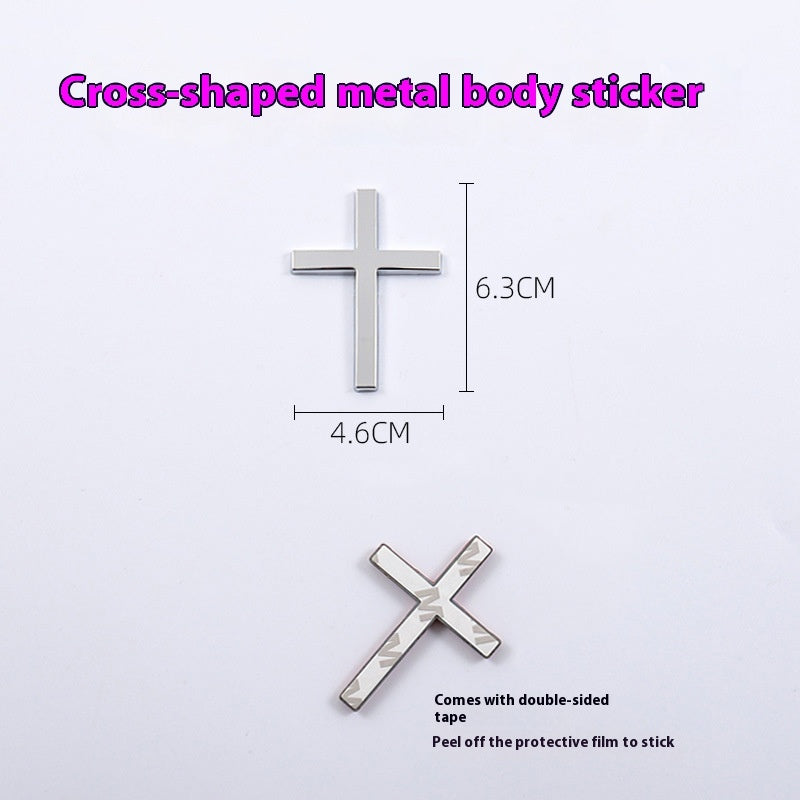 3D Metal Cross Car Emblem