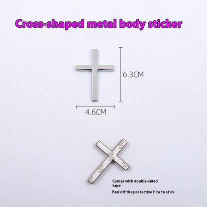 3D Metal Cross Car Emblem