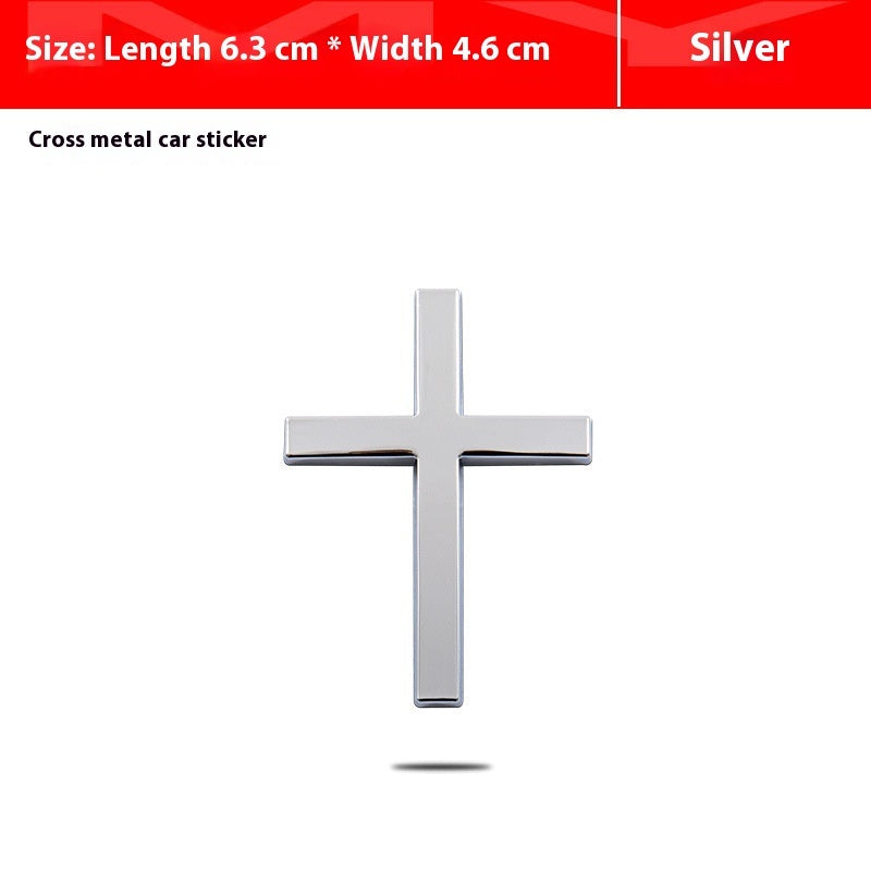 3D Metal Cross Car Emblem