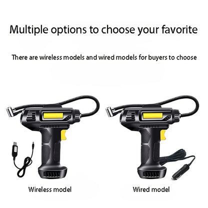 Digital Car Tire Inflator – Portable Wireless Air Pump for Cars & Bikes