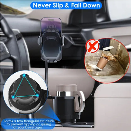 2-in-1 Car Cup Mobile Phone Holder & Beverage Holder