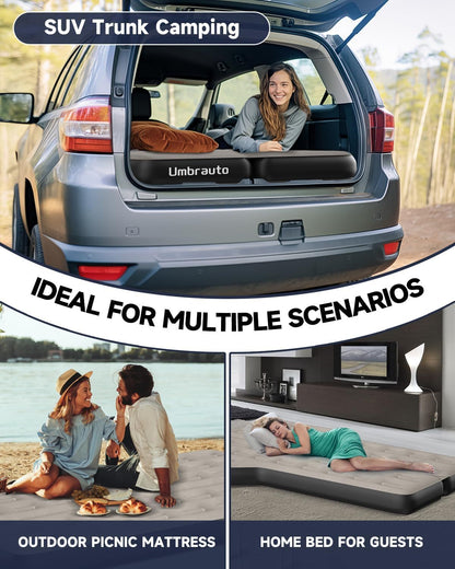 UV Inflatable Air Mattress with Pump 2-Chamber Inflatable Bed