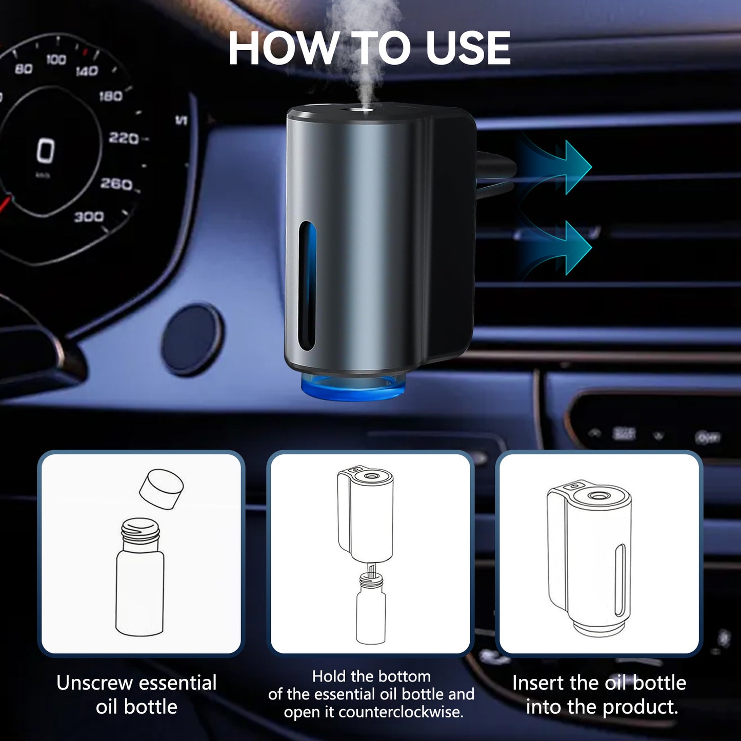 M80 Luxe Car Aroma Diffuser