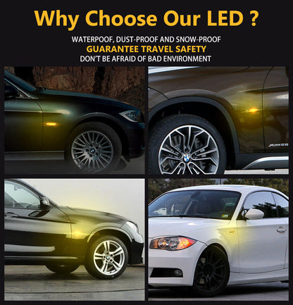 BMW E90/E92/E93 Smoked LED Side Marker Lights