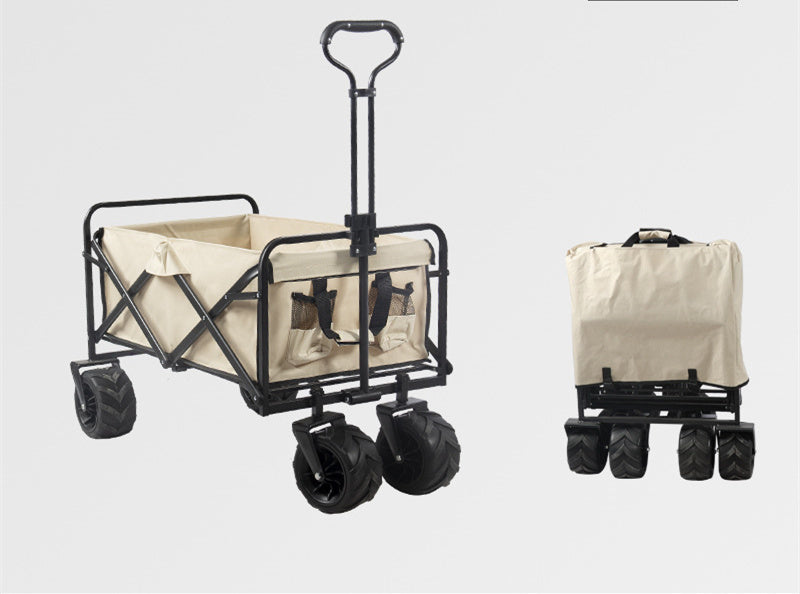 Folding Outdoor Utility Wagon Portable Camping (100kg Load)
