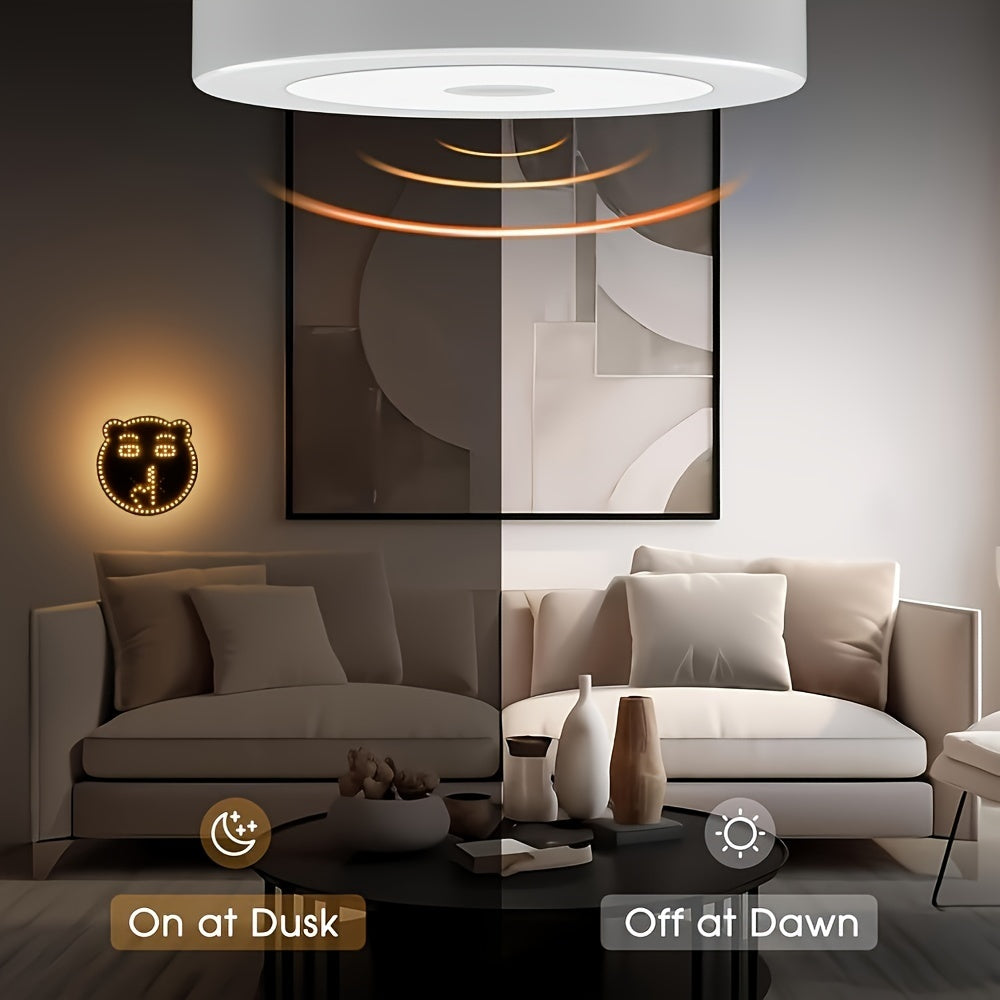 Bear Expression LED Car Light