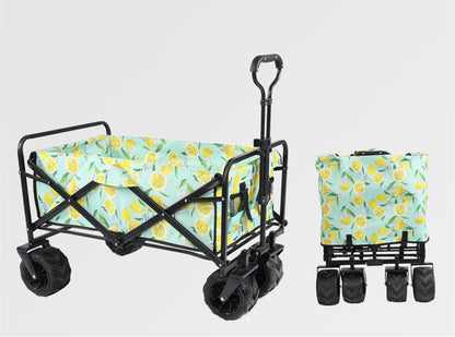 Folding Outdoor Utility Wagon Portable Camping (100kg Load)