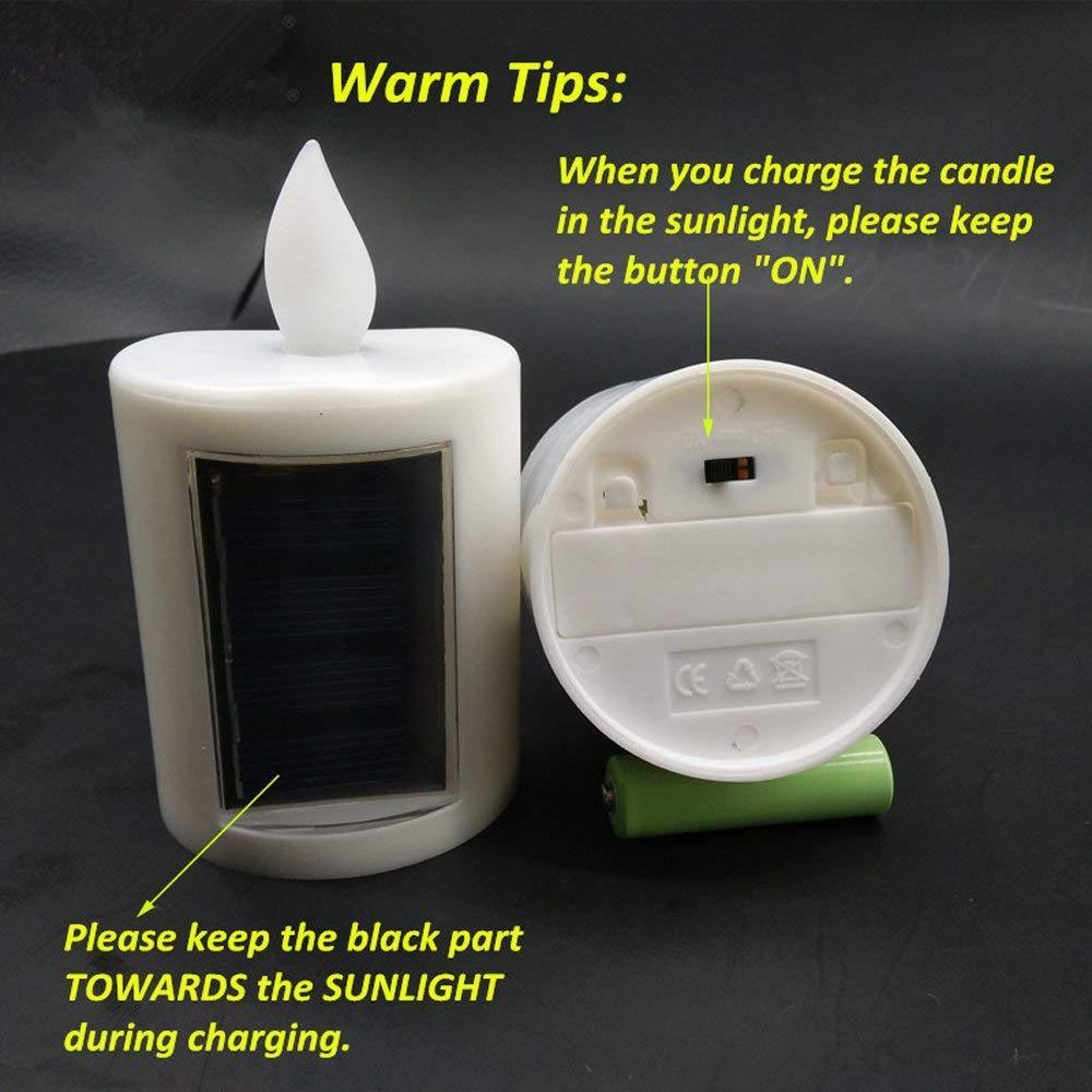Solar LED Flameless Candle Light