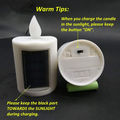 Solar LED Flameless Candle Light