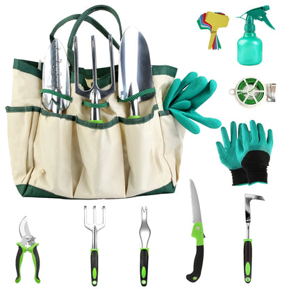 Complete Aluminum Alloy Gardening Kit With Storage Bag