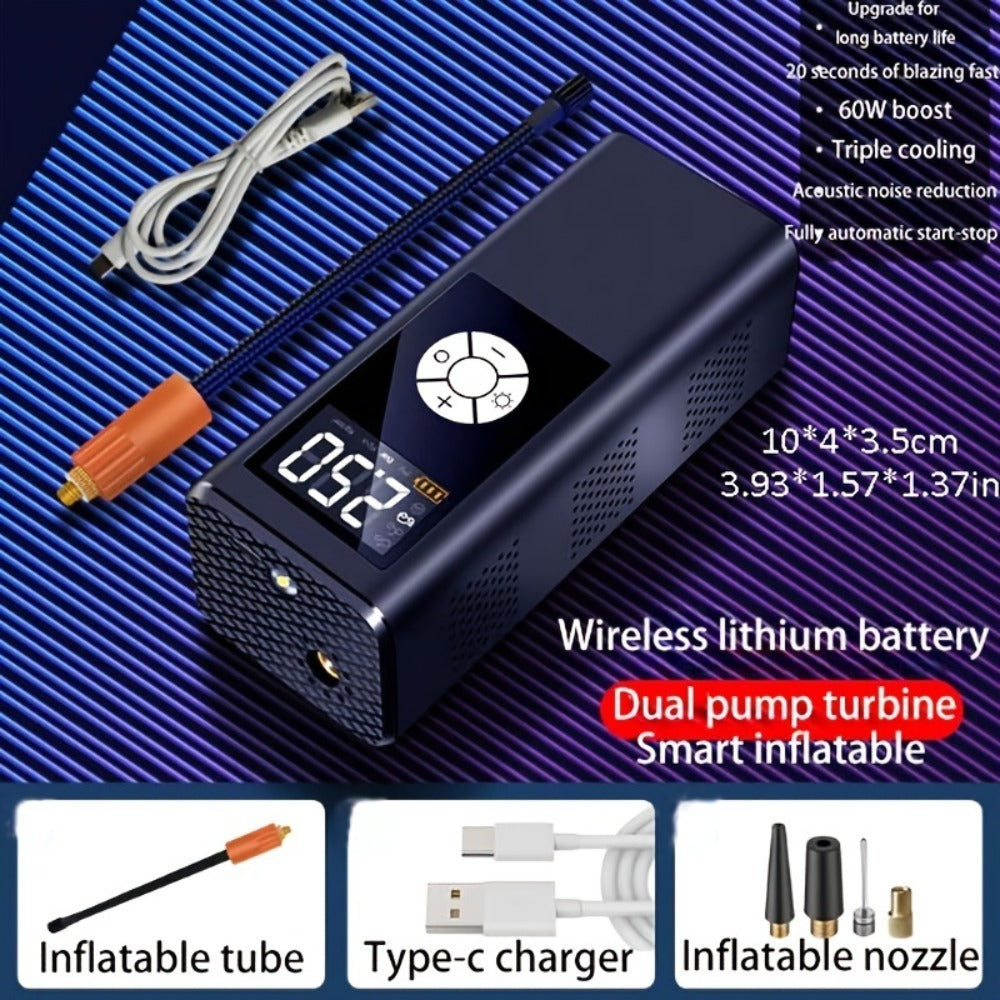 Wireless High-Power Digital Car Inflator