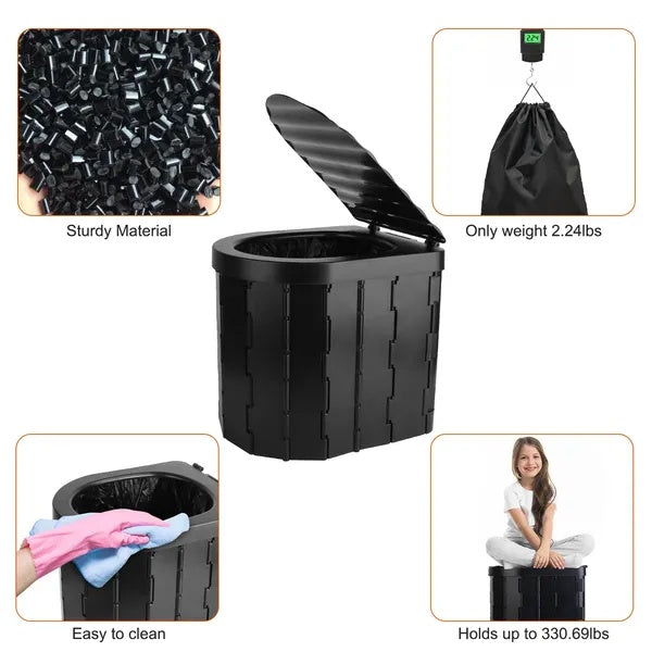 Emergency Foldable Car Camping Toilet