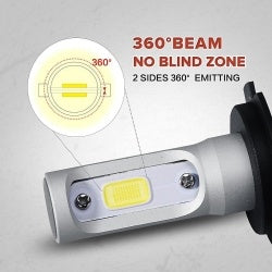 Silver H7 Pro LED Car Headlight
