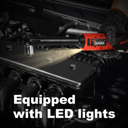 TQUAGGA 18V Cordless Extended Ratchet Wrench Set