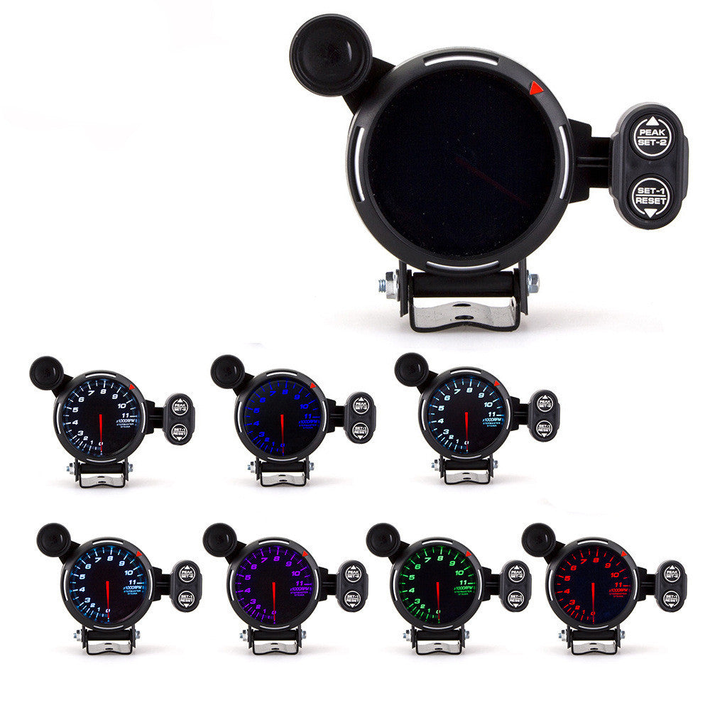 7-Color LED Racing Tachometer Gauge