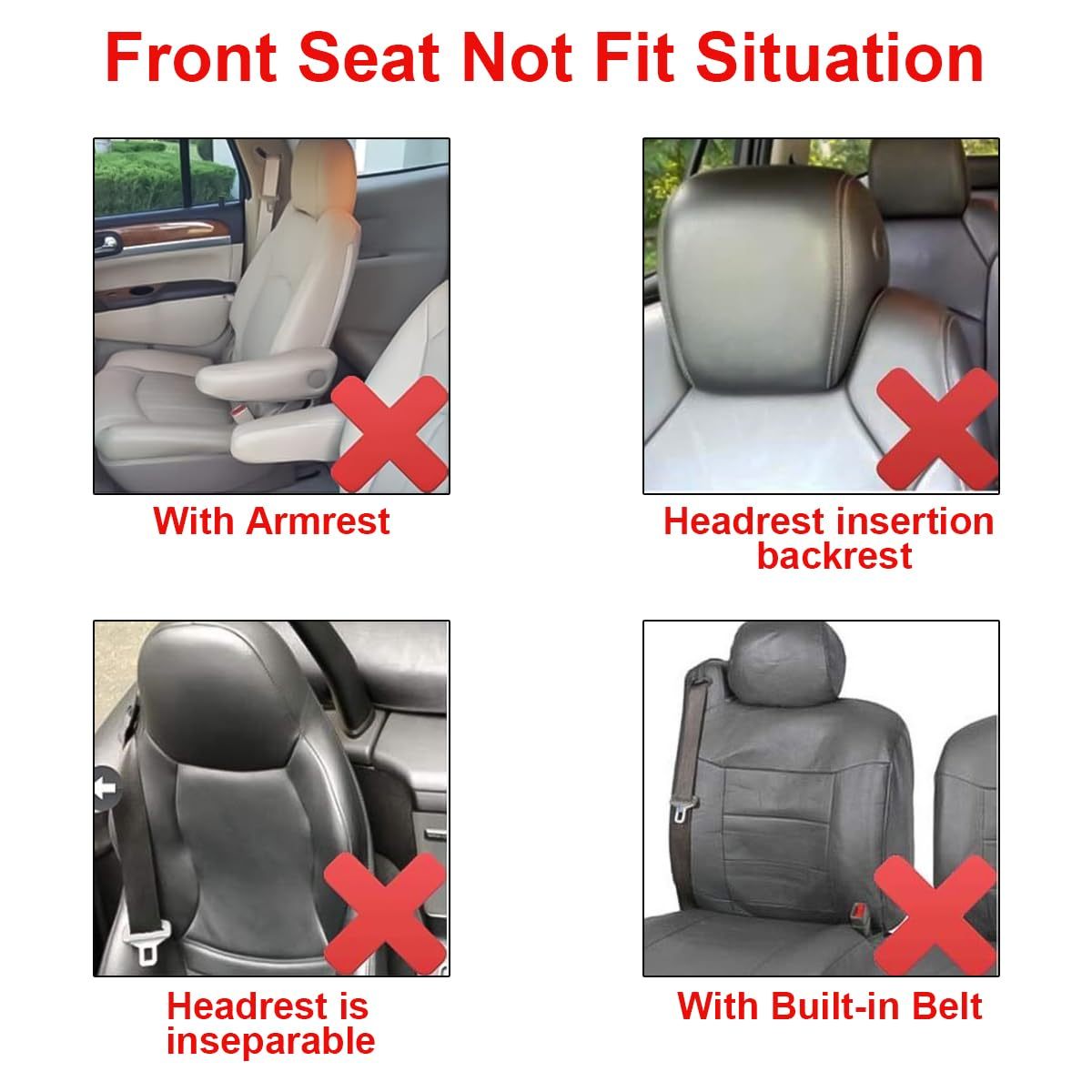 Premium Polyester Front Car Seat Covers (2-Pack)