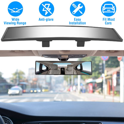 11.4" Panoramic Clip-On Rearview Mirror