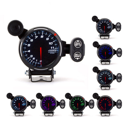 7-Color LED Racing Tachometer Gauge