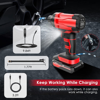 TurboAir Max 150PSI Cordless rechargable Tire Inflator