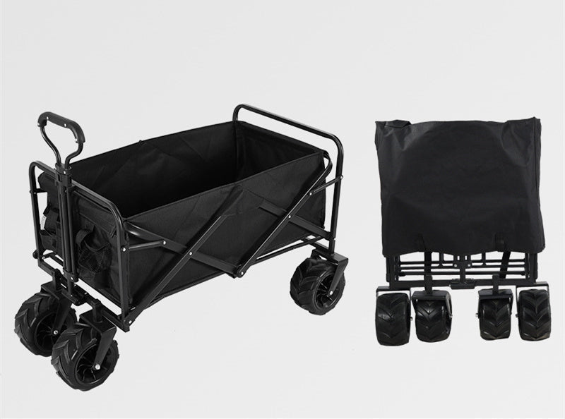 Folding Outdoor Utility Wagon Portable Camping (100kg Load)