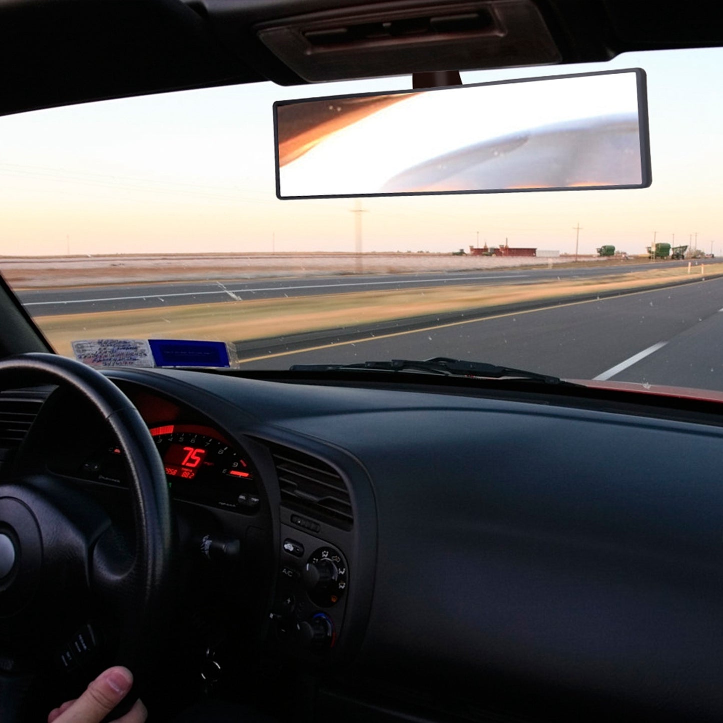 11.4" Panoramic Clip-On Rearview Mirror