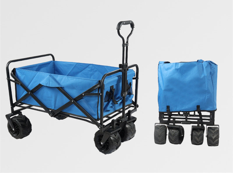Folding Outdoor Utility Wagon Portable Camping (100kg Load)